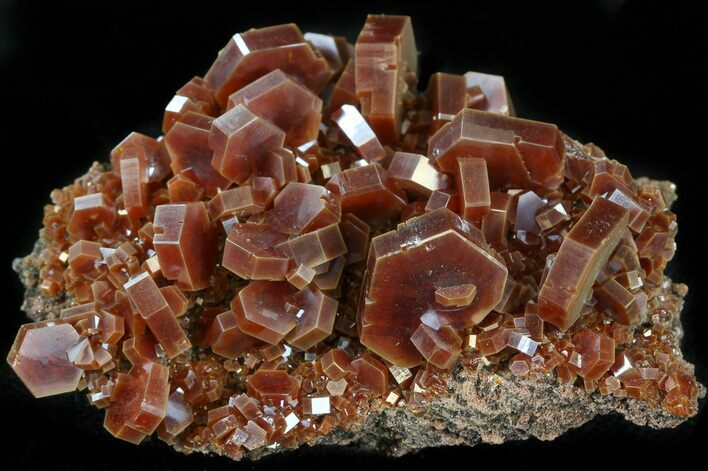 Deep Red Vanadinite Crystals - Morocco #42201
